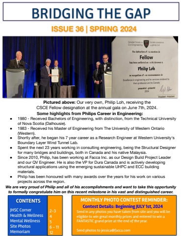 Issue 36 - Spring 2024 - Bridging the Gap Newsletter