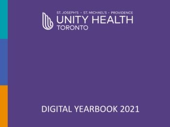 Unity Health Toronto - Digital Yearbook 2021