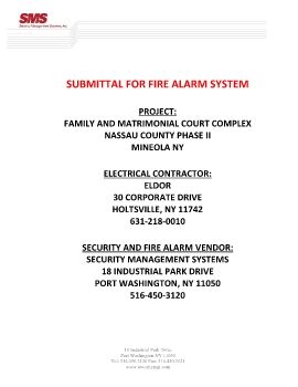 Fire Alarm-Submittal