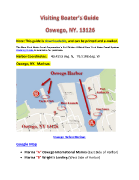 Oswego NY Boaters Guide