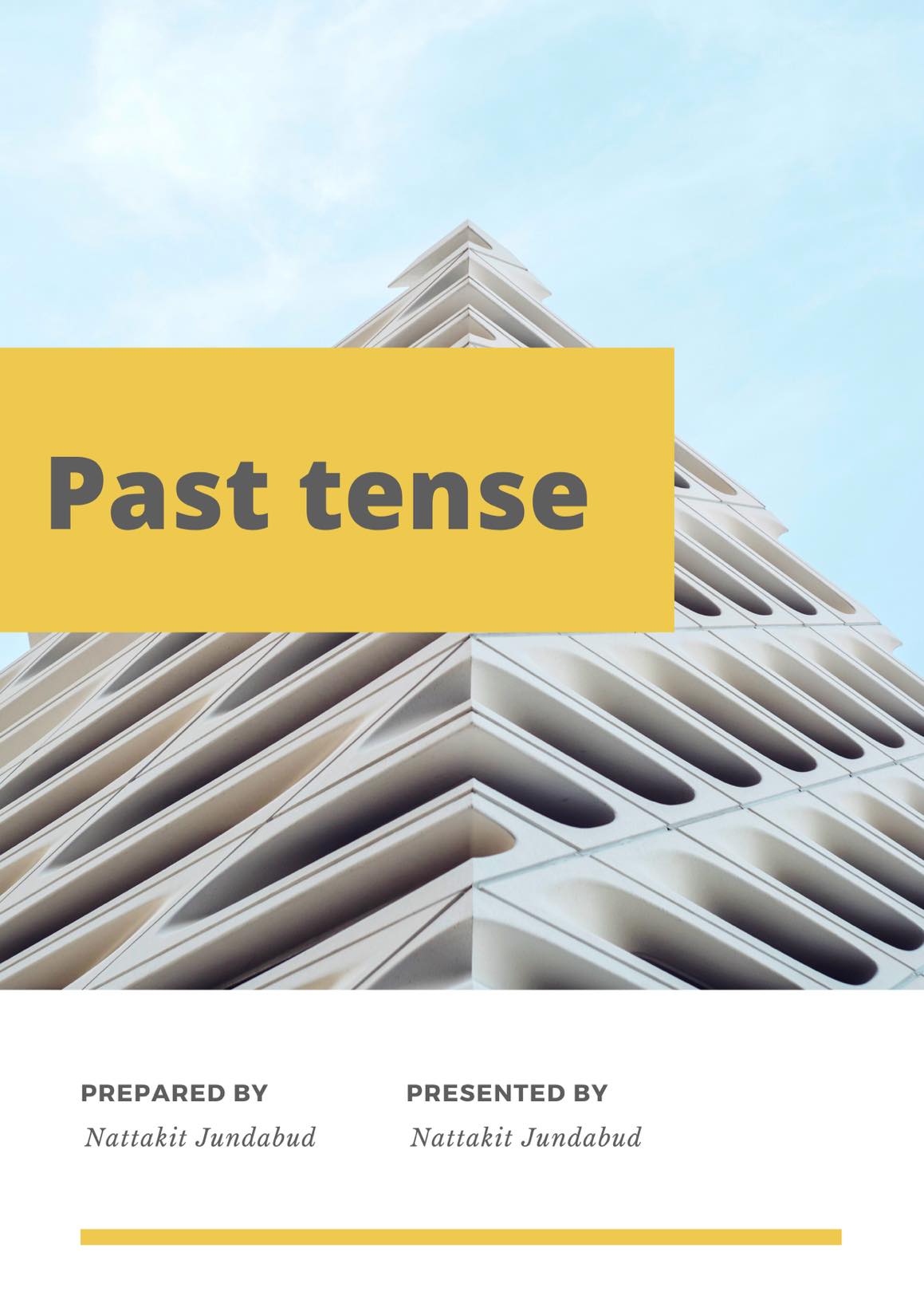 past tense