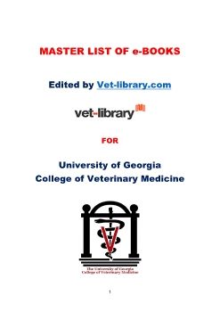 Master List of eBooks