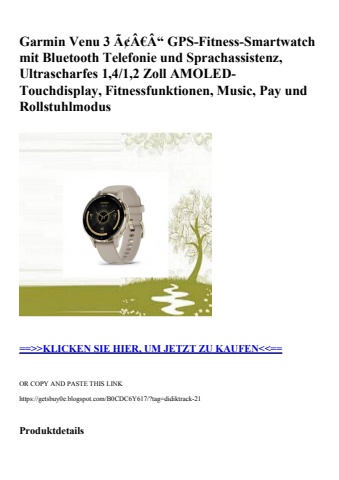 9126 garmin venu 3 ã¢â€â“ gps-fitness-smartwatch mit bluetooth telefonie und sprachassistenz  ultraschar