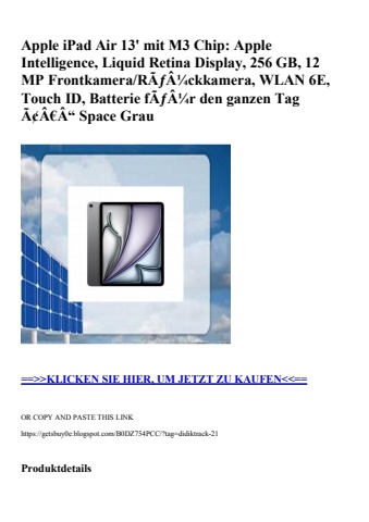 3867 apple ipad air 13' mit m3 chip  apple intelligence  liquid retina display  256 gb  12 mp frontkamer