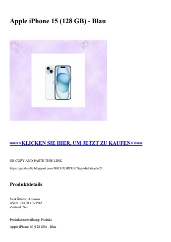 0142 apple iphone 15  128 gb  - blau