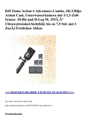 5348 dji osmo action 4 adventure-combo  4k 120fps action cam  unterwasserkamera mit 1 1 3-zoll-sensor  1