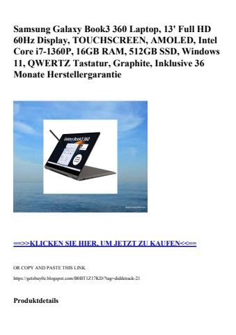 2918 samsung galaxy book3 360 laptop  13' full hd 60hz display  touchscreen  amoled  intel core i7-1360p