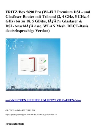 4104 fritz box 5690 pro  wi-fi 7 premium dsl- und glasfaser-router mit triband  2  4 ghz  5 ghz  6 ghz