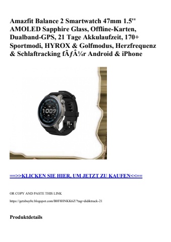 1686 amazfit balance 2 smartwatch 47mm 1