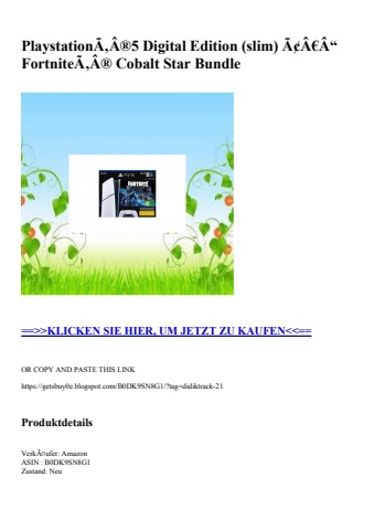 7631 playstationã‚â®5 digital edition  slim  ã¢â€â“ fortniteã‚â® cobalt star bundle