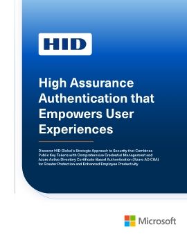 High Assurance Authentication that Empowers User Experiences