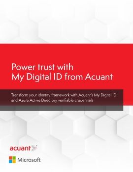 Power trust with My Digital ID from Acuant