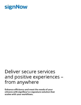 Deliver secure services and positive experiences from anywhere