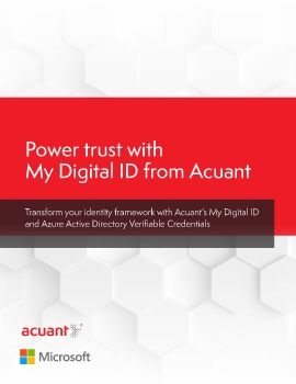 Power trust with My Digital ID from Acuant