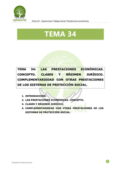 OPOSOCIAL - Tema 34 Esquema