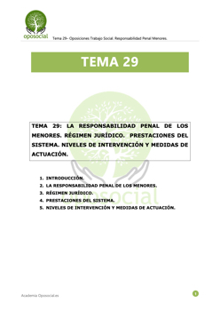 [OPOSOCIAL] Tema 29