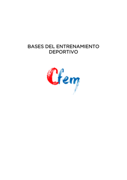 TEMA 8 Bases del Entrenamiento Deportivo