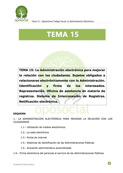 OPOSOCIAL- TEMA 15 