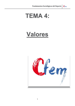 TEMA 4: VALORES