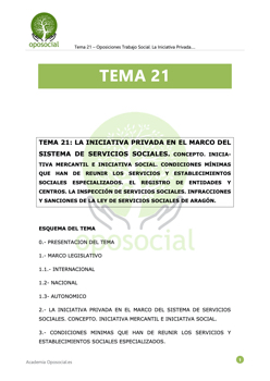 OPOSOCIAL - TEMA 21