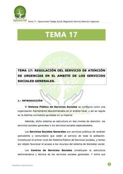 OPOSOCIAL - TEMA 17