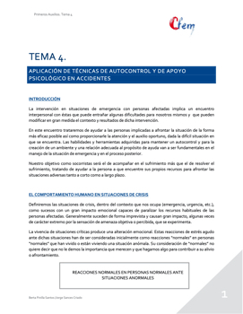 TEMA 4: APLICACIÓN TÉCNICAS DE AUTOCONTROL