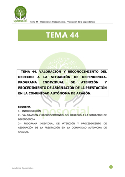 OPOSOCIAL- TEMA 44