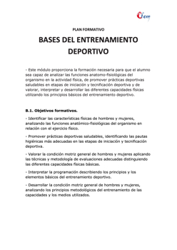 BASES DEL ENTRENAMIENTO DEPORTIVO