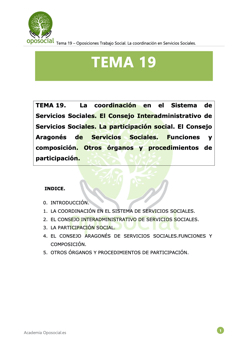 OPOSOCIAL 19 - ESQUEMA