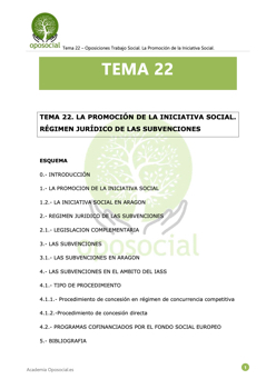 [OPOSOCIAL] TEMA 22 ESPECIFICO V2