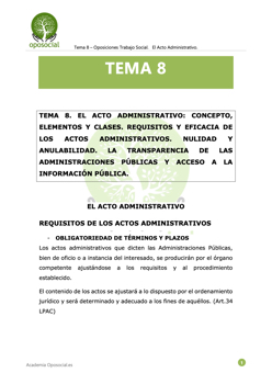 OPOSOCIAL - TEMA 8