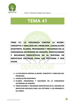 [OPOSOCIAL] TEMA 41