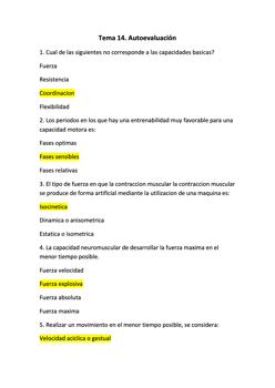 Tema 14 - Autoevaluación