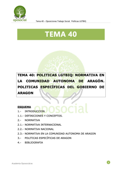 [OPOSOCIAL] TEMA 40