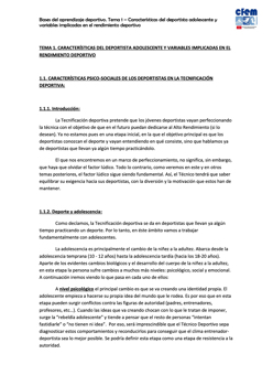 TEMA 1. CARACTERÍSTICAS DEL DEPORTISTA ADOLESCENTE Y RENDIMIENTO DEPORTIVO
TEMA 1. CARACTERÍSTICAS DEL DEPORTISTA ADOLESCENTE Y RENDIMIENTO DEPORTIVO
TEMA 1. CARACTERÍSTICAS DEL DEPORTISTA ADOLESCENTE Y RENDIMIENTO DEPORTIVO
TEMA 1. CARACTERÍSTICAS DEL DE