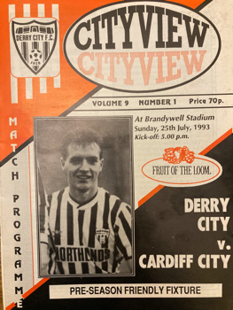 Derry City v Cardiff City 1993 Pre Season