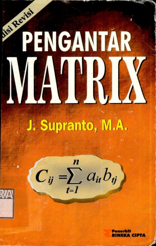 Pengantar Matrix-J.Supranto