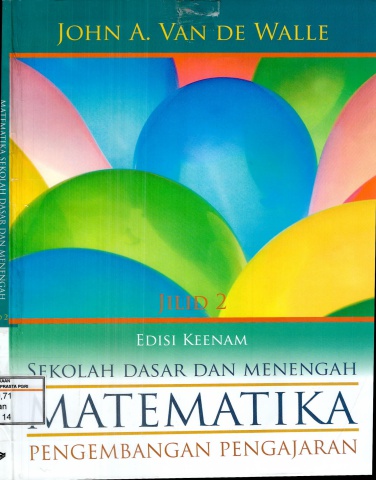 Matematika Pengembangan Pengajaran Jilids 2-John A Van De Walle