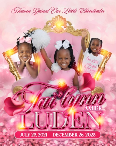 Little Miss tai'lynn Amier Luden - Keepsake Blanket