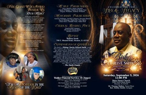Bishop Charles E. Smith - Keepsake Program (11x17)