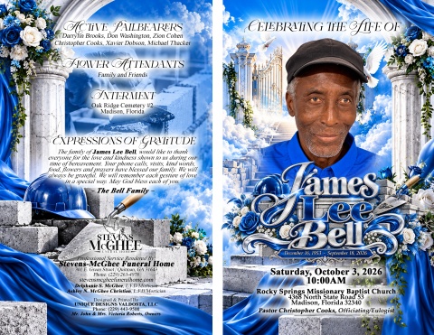 James Lee Bell - Keepsake Program (8.5x11)