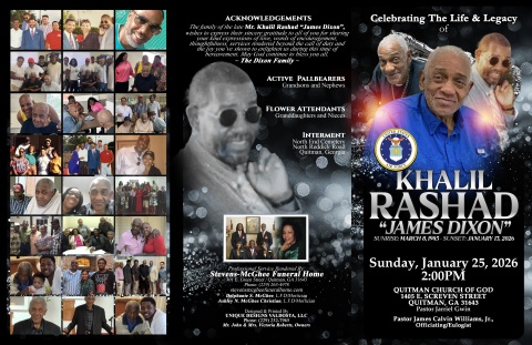 Khalil Rashad - James Dixon - Keepsake Program - v2