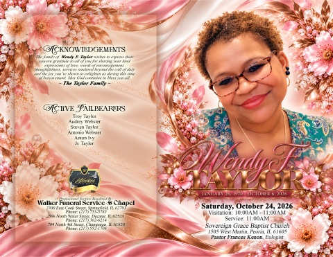 Wendy F. Taylor - Keepsake Program (8.5x11)