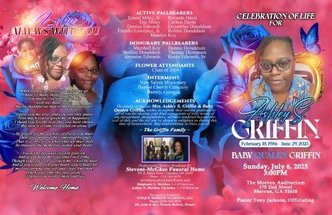 2025 - Ashley S. Griffin - Keepsake Program