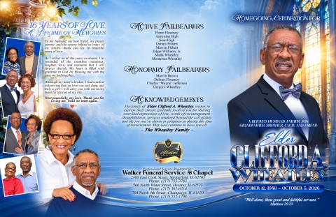 Elder Clifford A. Wheatley - Keepsake Order (11x17)