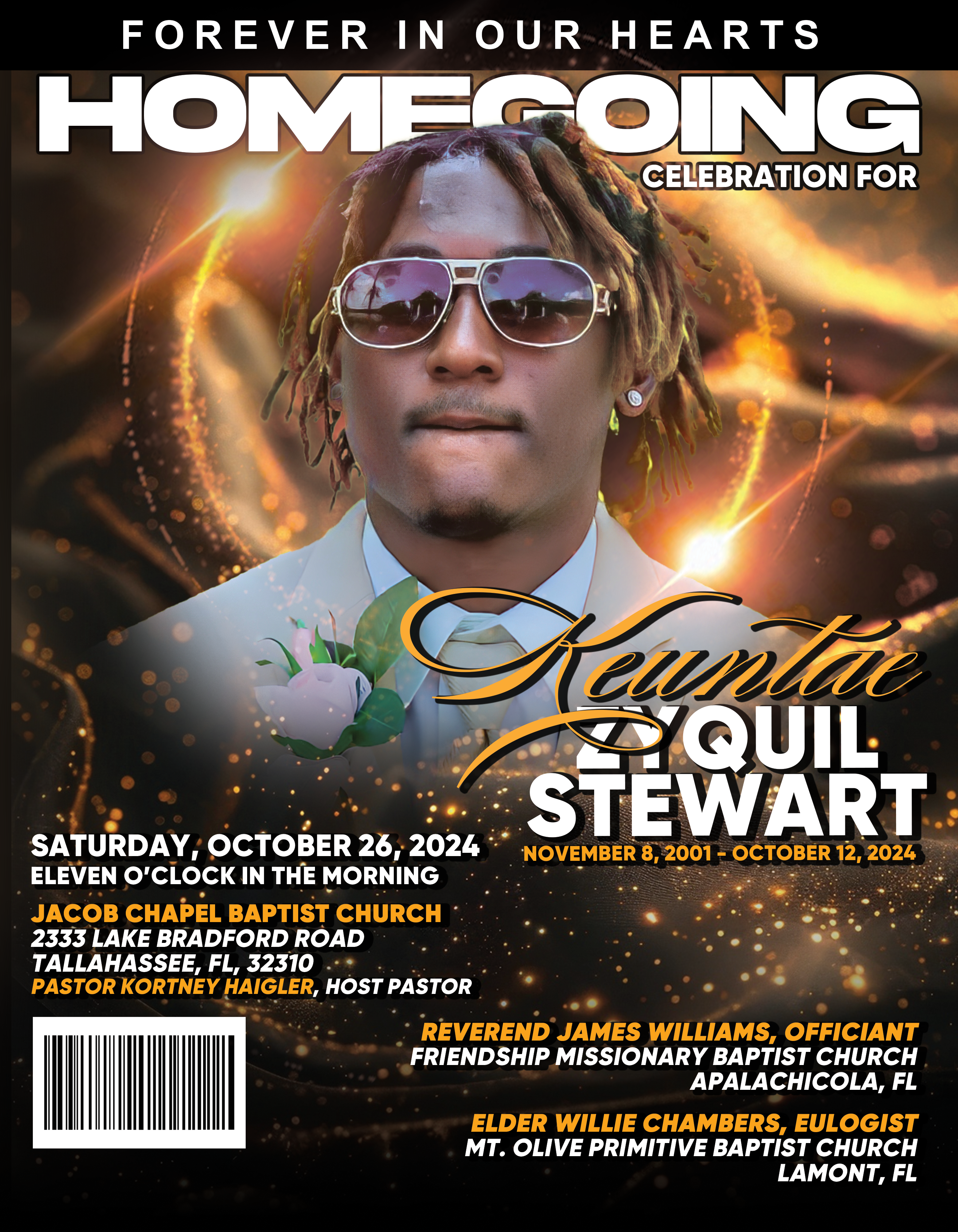 Keuntae Zyquil Stewart - Funeral Program