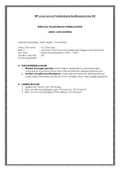 RPP 9 MASA KEMERDEKAAN DIFERENSIASI DAN KSE.