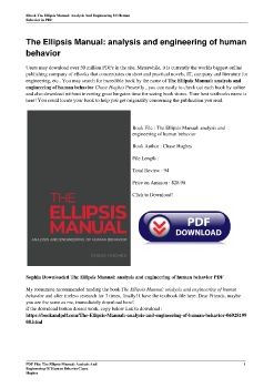 The Ellipsis Manual: analysis and engineering of human behaviorChase Hughes