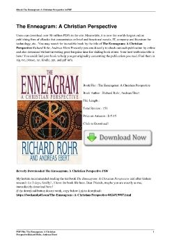 The Enneagram: A Christian PerspectiveRichard Rohr, Andreas Ebert