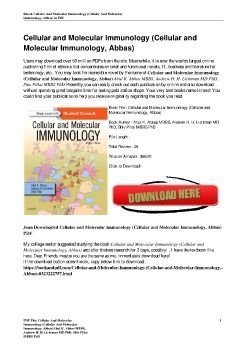 Cellular and Molecular Immunology (Cellular and Molecular Immunology, Abbas)Abul K. Abbas MBBS, Andrew H. H. Lichtman MD PhD, Shiv Pillai MBBS PhD